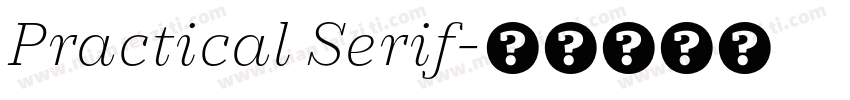 Practical Serif字体转换